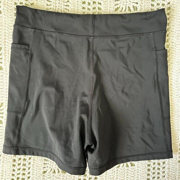 Aerie Offline Goals Pocket Drawcord 4" Shortie Bike Shorts Black XL - Picture 6 of 7